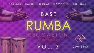 Base RUMBA Moderna | Vol. 3 | 200 bpm | Instrumental Drum Loop Rumba