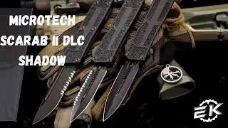 Microtech Scarab II Shadow DLC Knives