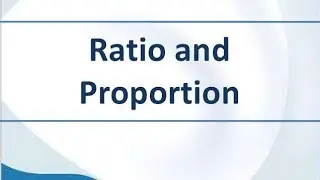 Ratio and Proportion Class 6 Mathematics.