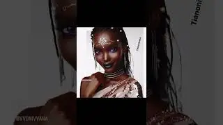 Ebony African Women draped in Sarees Vol. 1