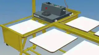 Mesa lineal con secadora