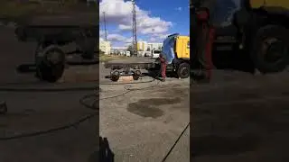 Пескоструйная обработка рамы камаз 65116, стоит ли пескострують какой эфект