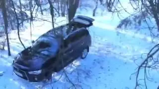 Прикол! Медведь угнал машину!