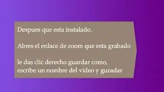 como descargar videos de la plataforma zoom