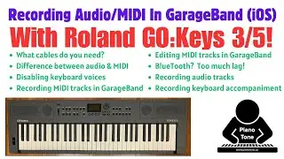 Roland GO:Keys Tutorial: Recording MIDI & Audio In A DAW