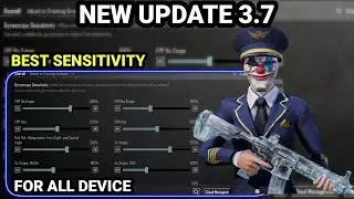 PUBG Update 3.7 Best Sensitivity Code& 5 Fingers Control Settings | BGMI / Pubg Mobile 2025