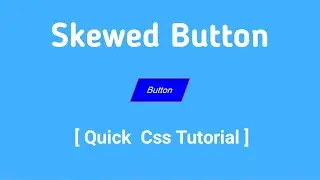 CSS skewed button in Hindi/Urdu 2021