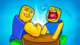 Играю в Roblox,Симулятор армрестлинга🏋️💪