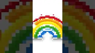 Rainbow pixel art 