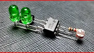 LIGHT SENSOR with SUPER FLASHER USING 555 IC