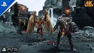 God of War - Kratos vs Valkyrie Queen Boss Fight | Ultra High Graphics PS5 Gameplay (4K)