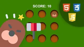 Whack-A-Mole Game - HTML, CSS, and JavaScript