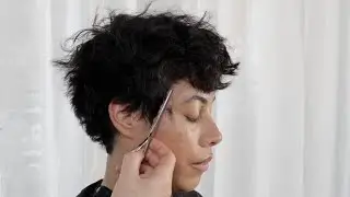 How to cut a CURLY PIXIE HAIRCUT Tutorial