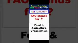 FAO #viral #shorts #generalknowledge