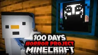 We Survived 100 Days in a HORROR Project in Minecraft [FULL MOVIE]
