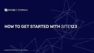 SITE123 - How to Create a Website with SITE123
