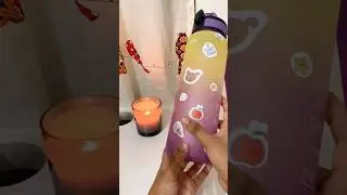 Giving my drab bottle an aesthetic makeover 🧋🫧