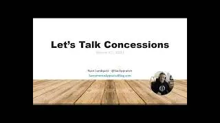 Concessions in Real Estate Appraisals (NAR lawsuit)
