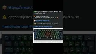 🇧🇷 Redragon TECLADO MECANICO GAMER FIZZ RGB PRETO SWITCH AZUL💥