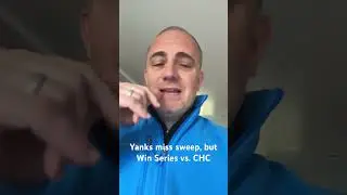 Yanks miss Sweep but win Series vs. CHC #yankees #cubs #mlb #youtubeshorts