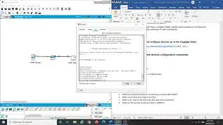 simple configuration of SNMPv1 in packet tracer