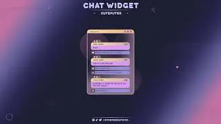 CUTE COMPUTER TWITCH CHAT WIDGET W/STREAMELEMENTS