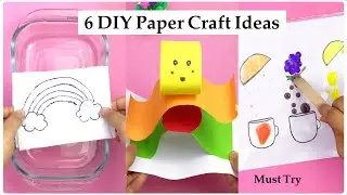 6 DIY Paper Craft Ideas 😳 | Paper Craft Ideas Easy | Paper Crafts 