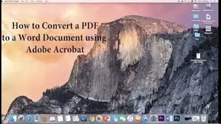 How to convert a PDF to a Word Document using Adobe Acrobat Pro
