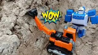 waaoo!! ada tobot bersembunyi di tumpukan batu guys