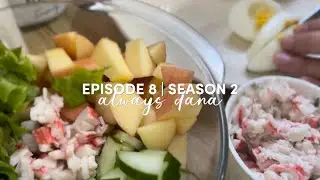 [Episode 8 | Season 2] Kani-apple salad 🦀🥗 + Anniversary Date ☕️🌷 + Planting 🪴🌱
