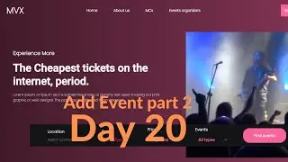 Full STACK EVENTS APP - DAY 20| NEXT JS | NODE JS | MONGO DB