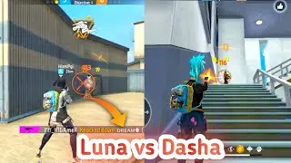 Free Fire Luna Vs dasha who is best of you | Luna vs dasha ability test with gameplay