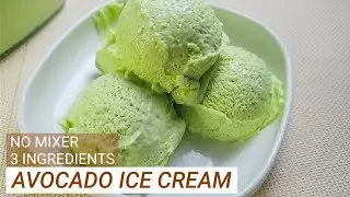 3 INGREDIENTS AVOCADO ICE CREAM | HOW TO MAKE ICE CREAM AT HOME WITHOUT MIXER AND ICE CREAM MAKER
