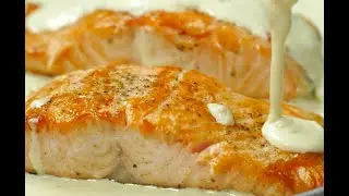 Salmão com molho de alho e limão