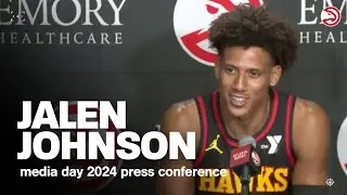 Jalen Johnson Press Conference | Atlanta Hawks Media Day 2024
