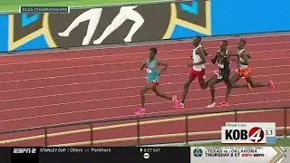 Lobo freshman wins gold in gutsy performance at NCAA championships