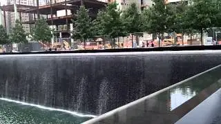 Freedom Tower and fountain New York City 2012