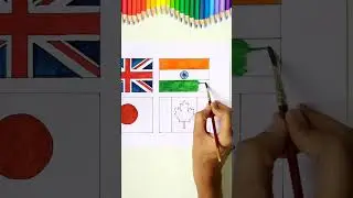 India Canada Flags Drawing / How to draw #howtodraw