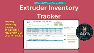 MS ACCESS DATABASE: STOCK CONTROL SYSTEM    EXTRUDER INVENTORY TRACKER