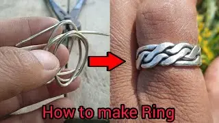 Silver Ring Making Video| New design silver ring Work Fine