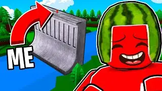 Building THE BIGGEST WALL in Build a Boat