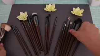 Набор из 24 кисточек для макияжа с деревянными ручками с AliExpress. + Видео.