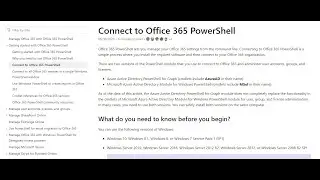 Connecting to your Office 365 Tenant via PowerShell