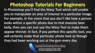 Photoshop Tutorials - Best Beginners Tools To Learn How To Use