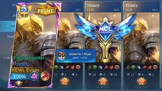 NEW ROGER BEST BUILD AND EMBLEM THIS 2024!! FULL MCL GAMEPLAY UNTIL CHAMPION | MLBB