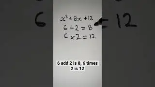 Factorising Positive Quadratics #shorts