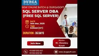 🔥 SQL Server DBA Training | Free SQL Server Course | New Online Batch @ Durgasoft 🚀