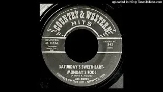 Jack Rogers - Saturday's Sweetheart - Monday's Fool - C&W Hits