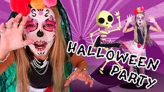 HALLOWEEN transformation with Anny Star (Episode 3 - Skeleton party)