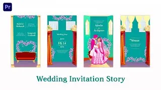 Panjabi Character Wedding Invitation Instagram Story Premiere Pro Template